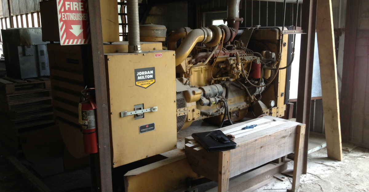 A diesel generator set
