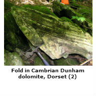 Fold in Cambrian Dunham dolonute