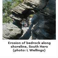 Bedrock erosion, South Hero