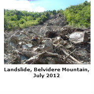 Belvidere Mountain landslide