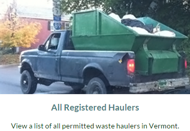 Small Hauling Truck - Link to list of permitted waste haulers
