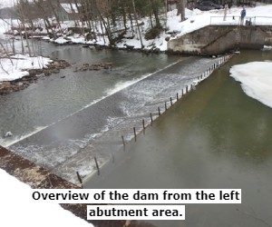 Overview of the dam from the left abutment area.