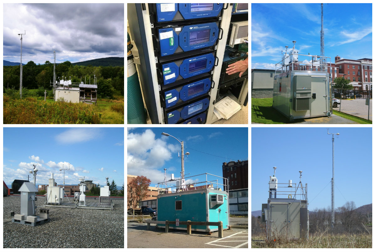 Collage of all AQCD Air monitoring Sites