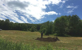 Class A Field Exam 2016 open field with test pit