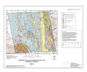 rock type and hydrogeologic unit map