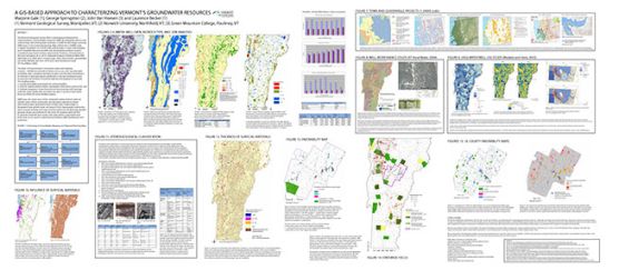 a collage of groundwater maps