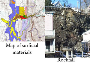 rockfall on Elm St, montpelier