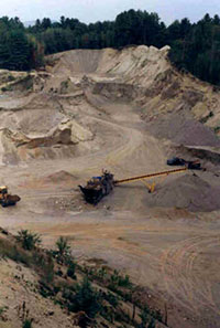 sand and gravel pit