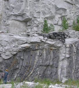 xenolith in the Barre granite
