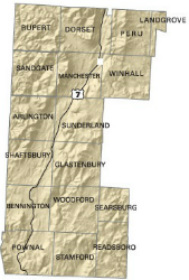 Map of Bennington County