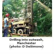 Drilling into outwash