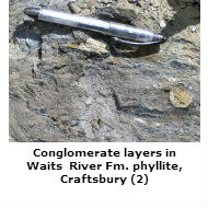 Conglomerate layers, Craftsbury