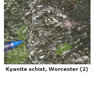 Kyanite schist, Worcester