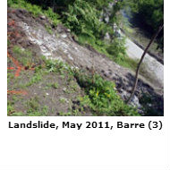 Landslide, Barre, May 2011