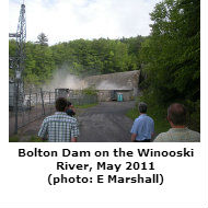 Bolton dam, May 2011