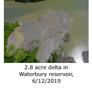 delta in Waterbury reservoir