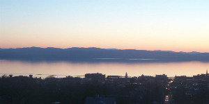 Hazey Sunset over Lake Champlain