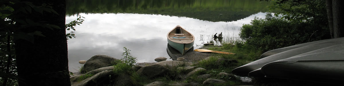 Canoe on Osmore Pond