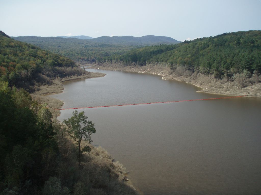 Ball Mountain Reservoir after Tropical Storm Irene