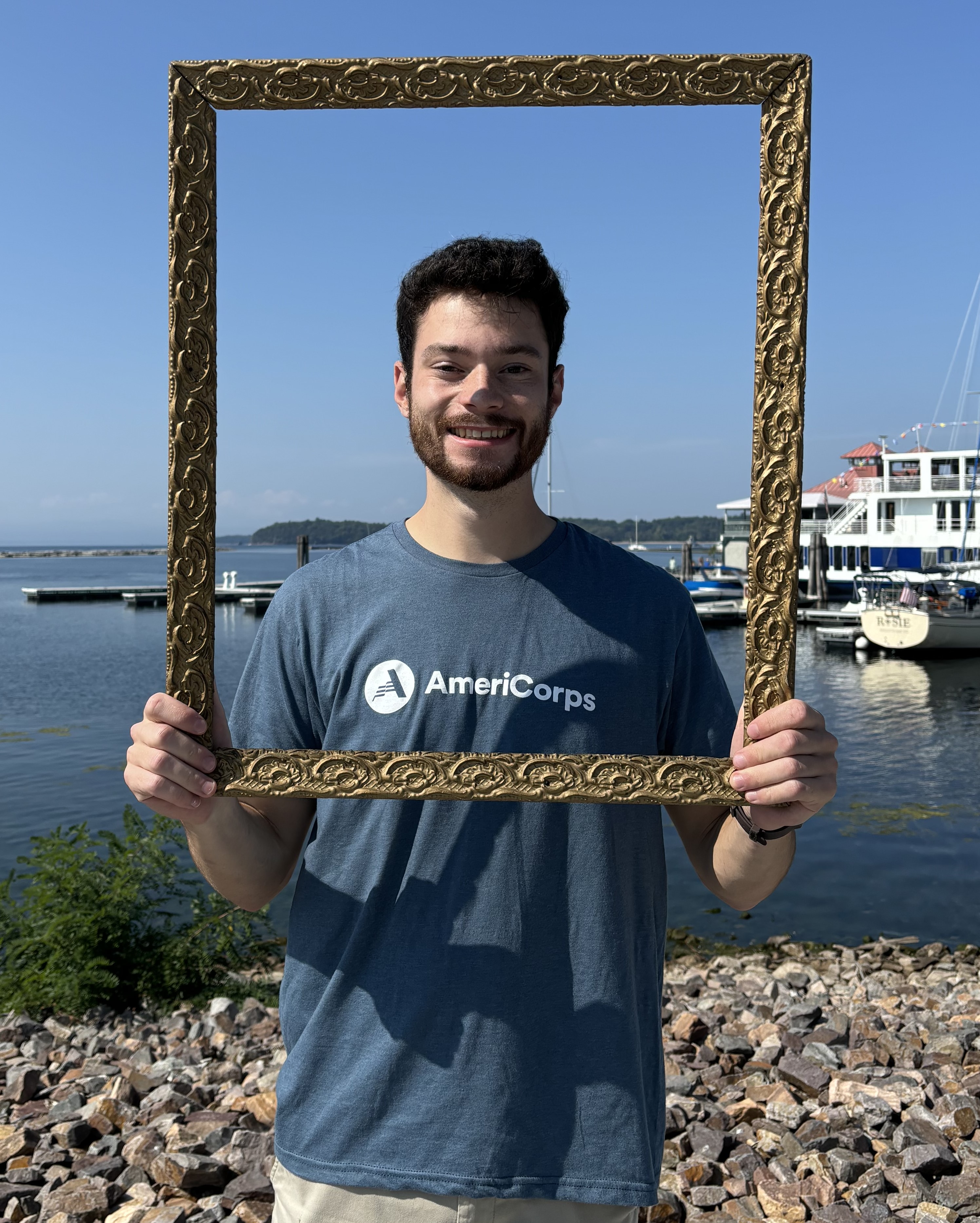 ECO AmeriCorps member, Leander Ruhl.