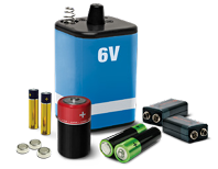 image of primary batteries