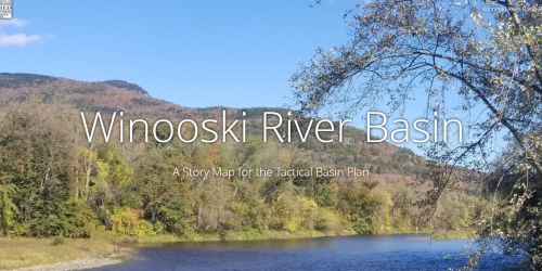 Image of story map reading, 'Winooski River Basin'