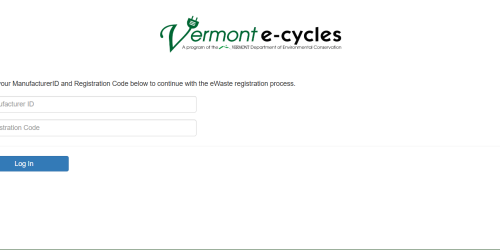 Image of returning manufacturers registration form