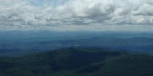 mountains and clouds