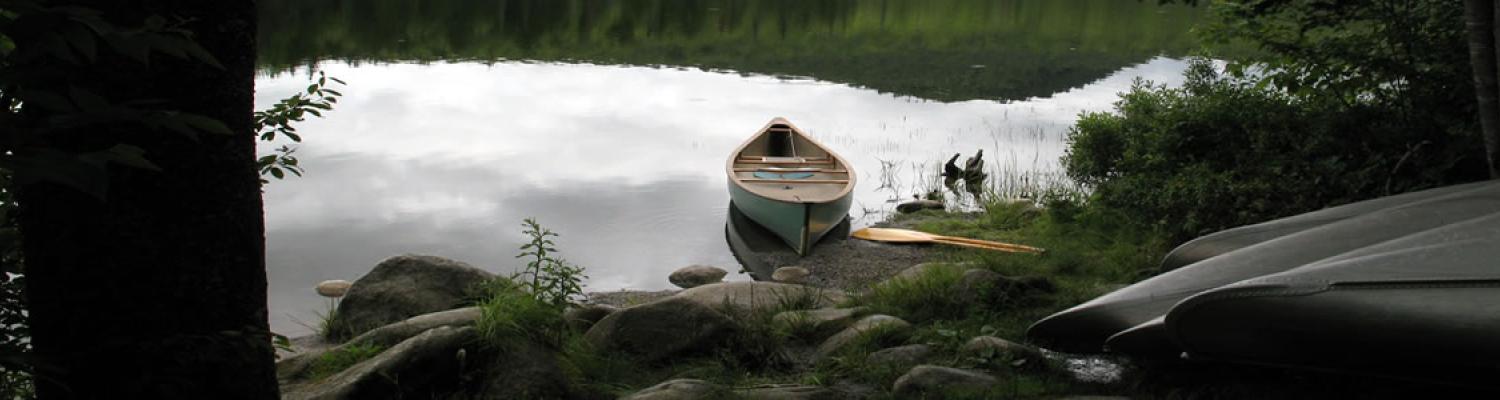 Canoe on Osmore Pond