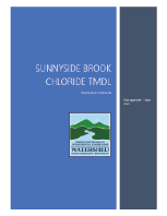 Sunnyside Brook Chloride TMDL Cover