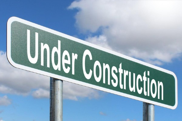 Under Construction road sign 