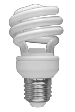 Photo of a CFL light bulb
