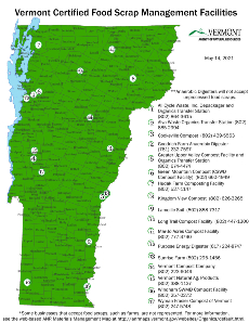 Image of the Vermont Certified Organics Facilities Map