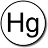 Mercury Elemental Symbol "Hg"