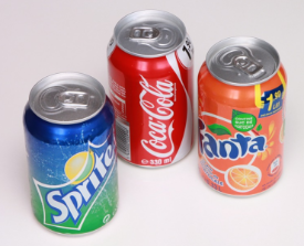 Photo of soda cans