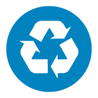 Recycling symbol.