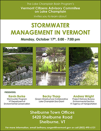 Poster about stormwater management training