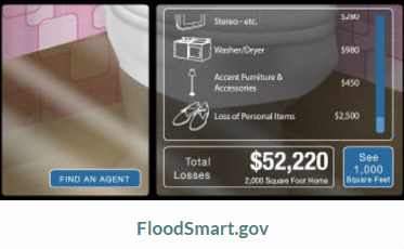 screenshot of floodsmart web site - link to FloodSmart.gov