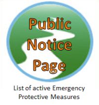 Public notices page button