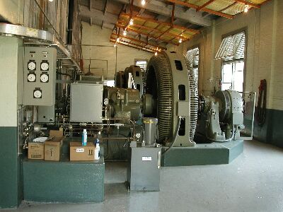 Interior equipment in hydropower plant