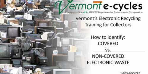 image of Non-Covered Vs. Covered Electronics in the Vermont E-Cycles Program video