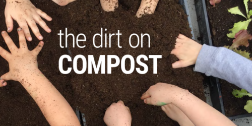 Image of dirt on compost booklet front cover